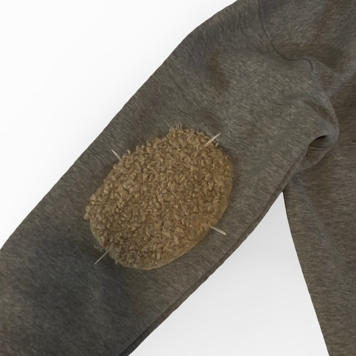 Elbow Patch ZipUp Hoodie
